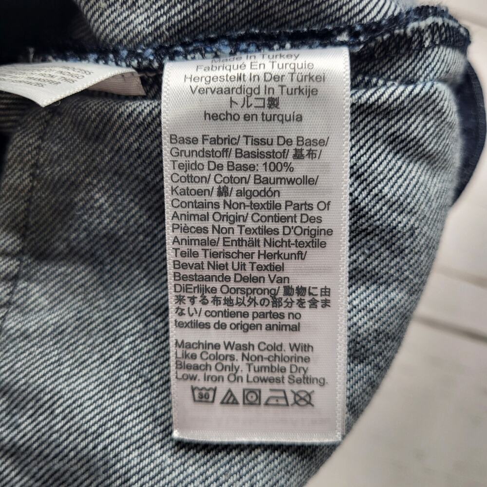 Madewell Flared Denim Midi Jean Circle Skirt Dark Rinse Wash Drapey Cotton 30 - Picture 8 of 8